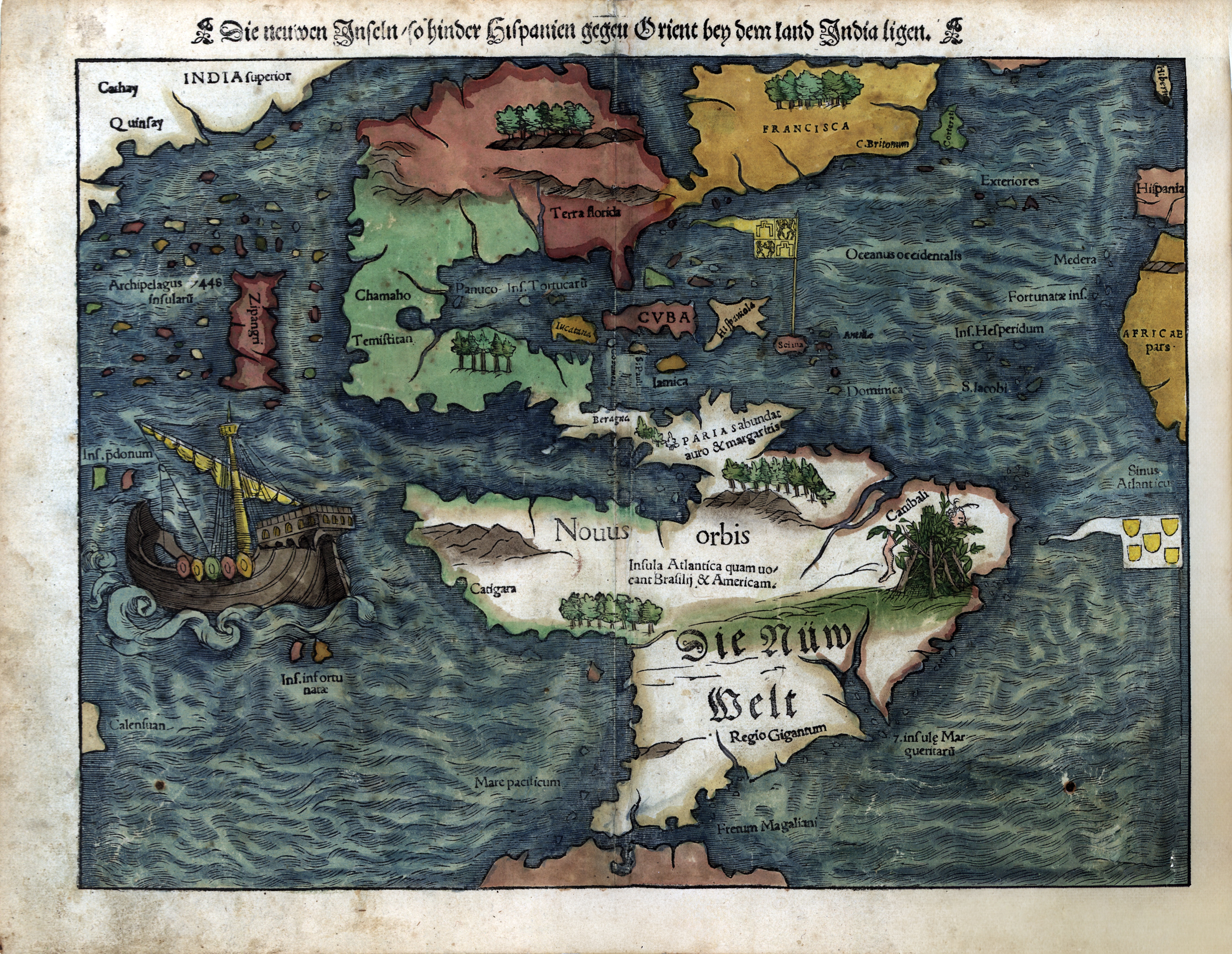 Die newen Jnseln (The New Islands near India)