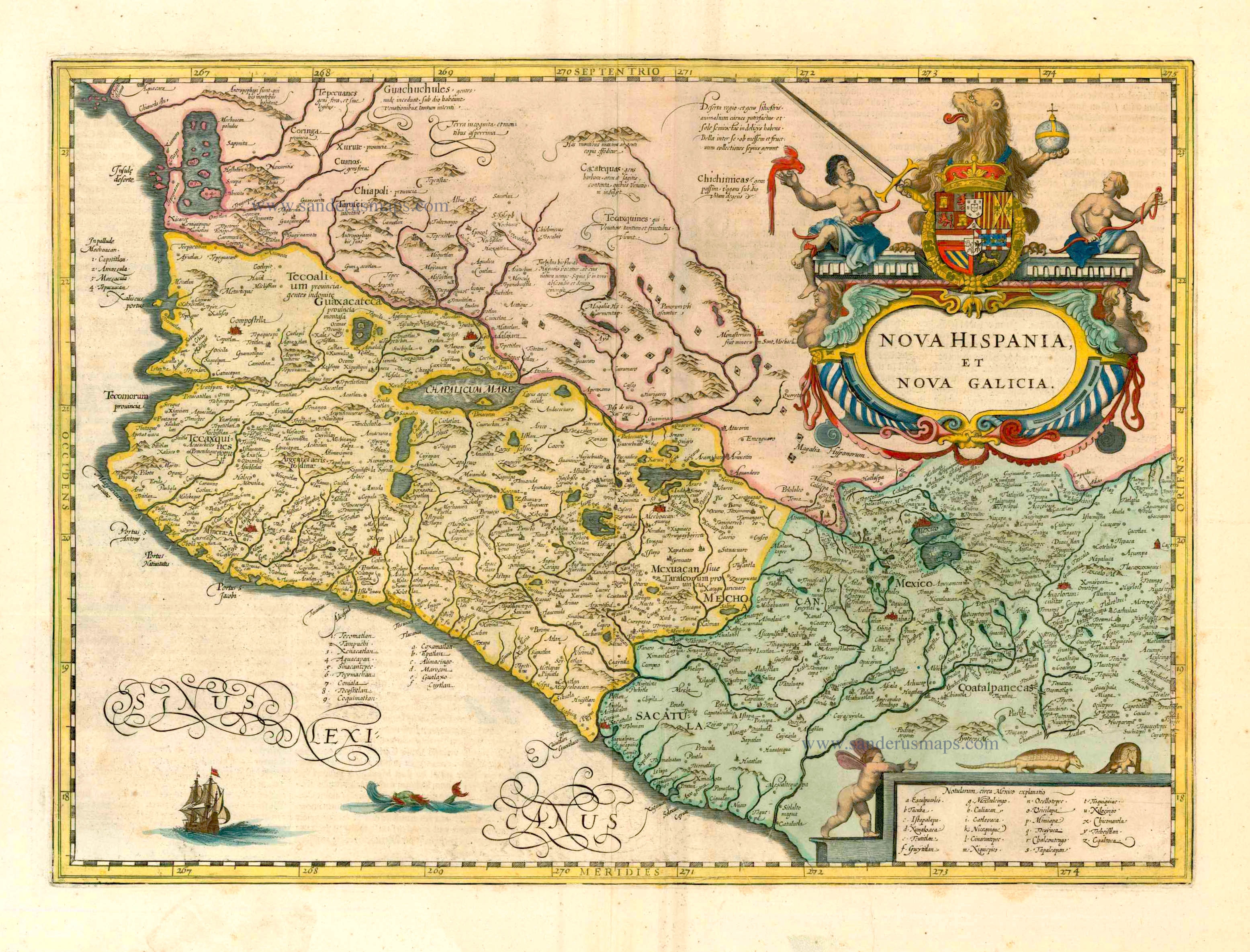 Hispaniae Nova - Map of New Spain