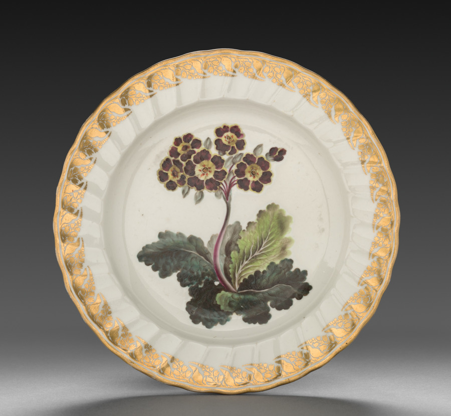 Plate from Dessert Service: Polyanthus