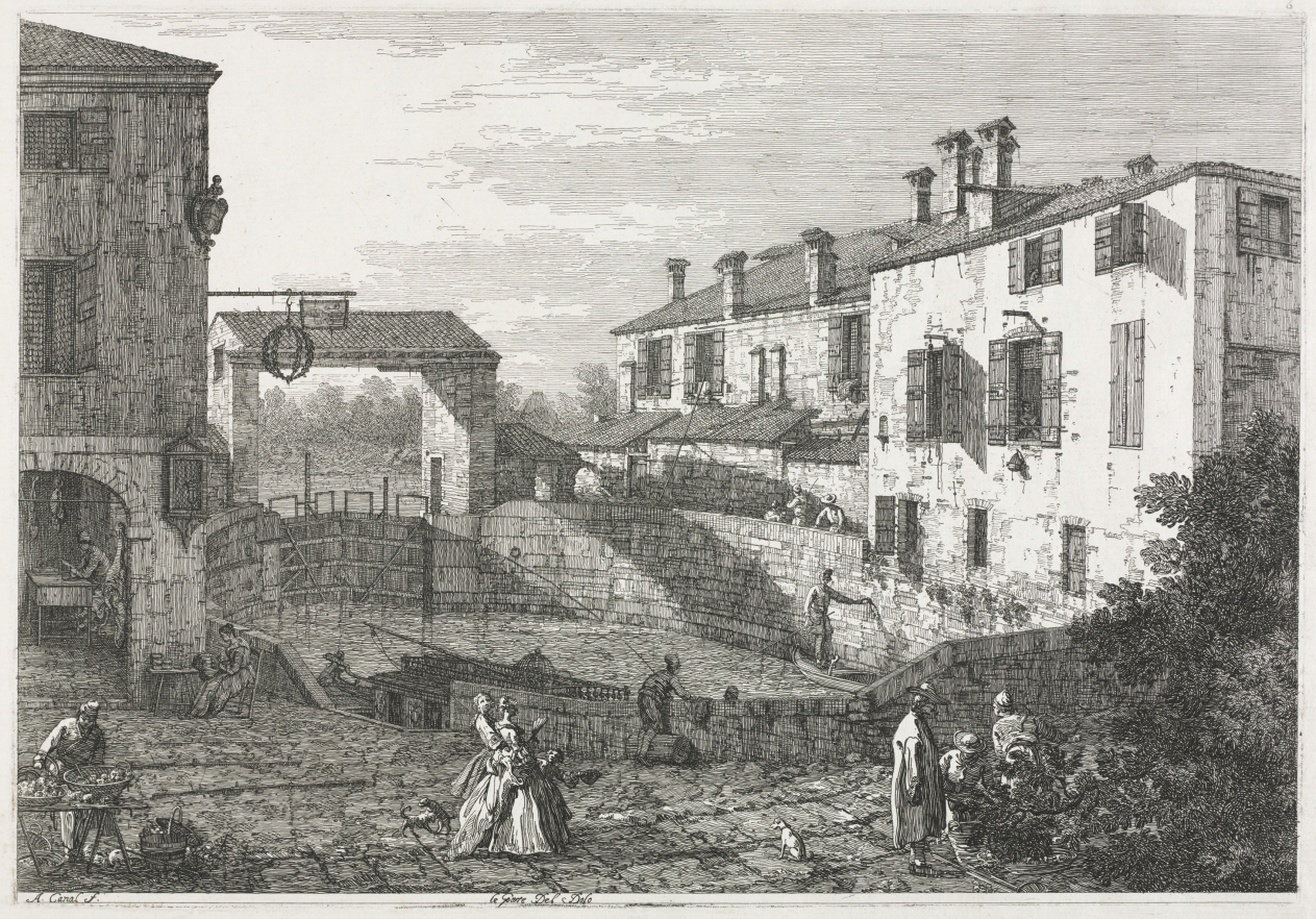 Views:  The Canal Lock at Dolo