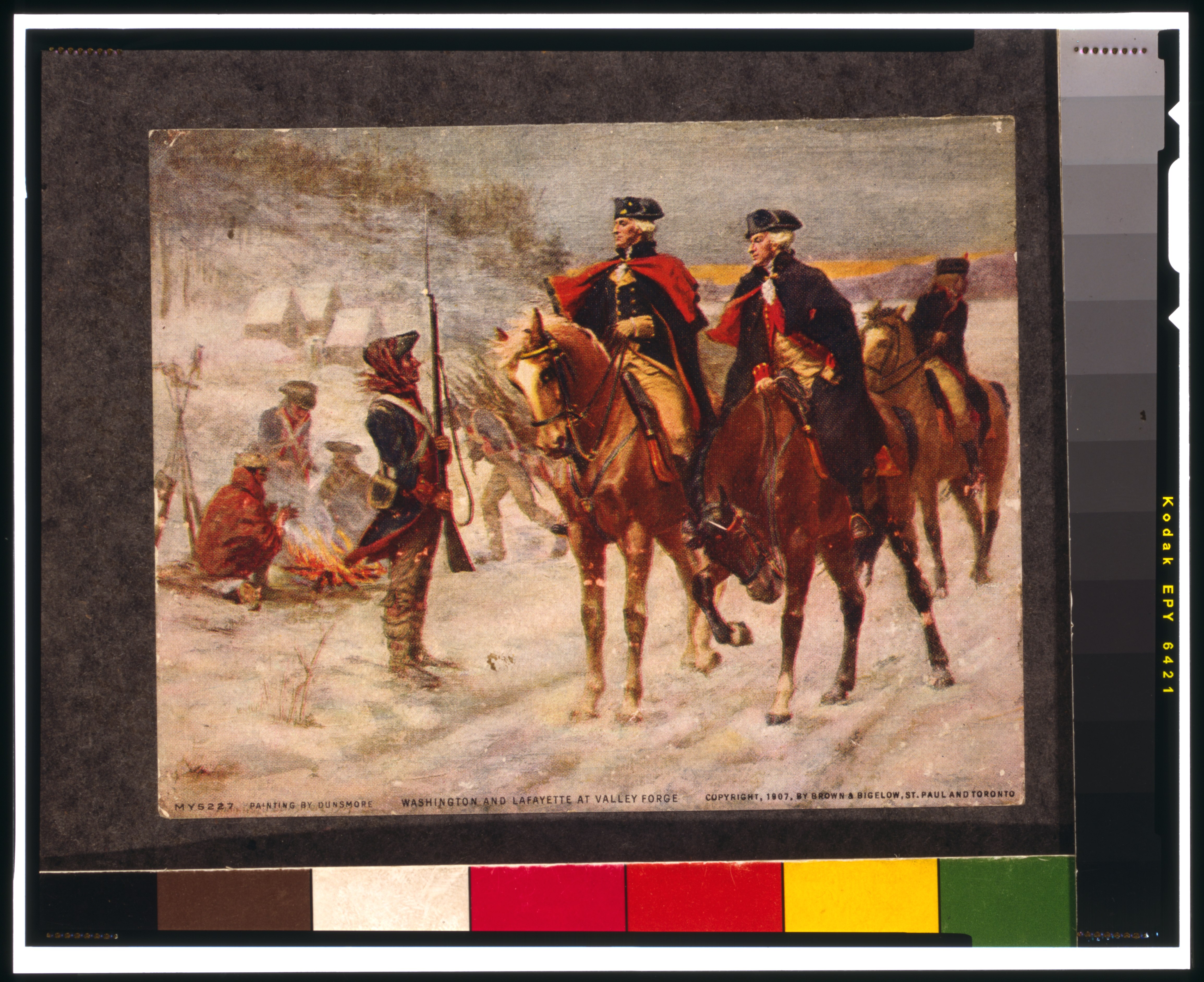 Washington and Lafayette at Valley Forge